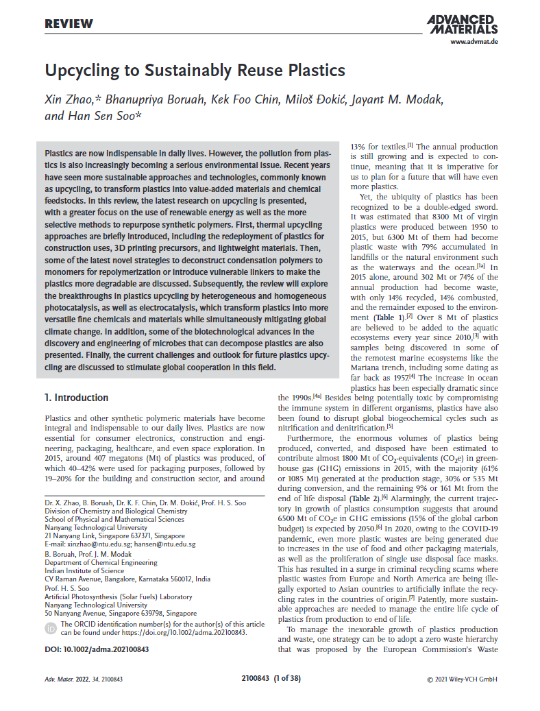Upcycling to Sustainably Reuse Plastics Global Plastics Policy Centre