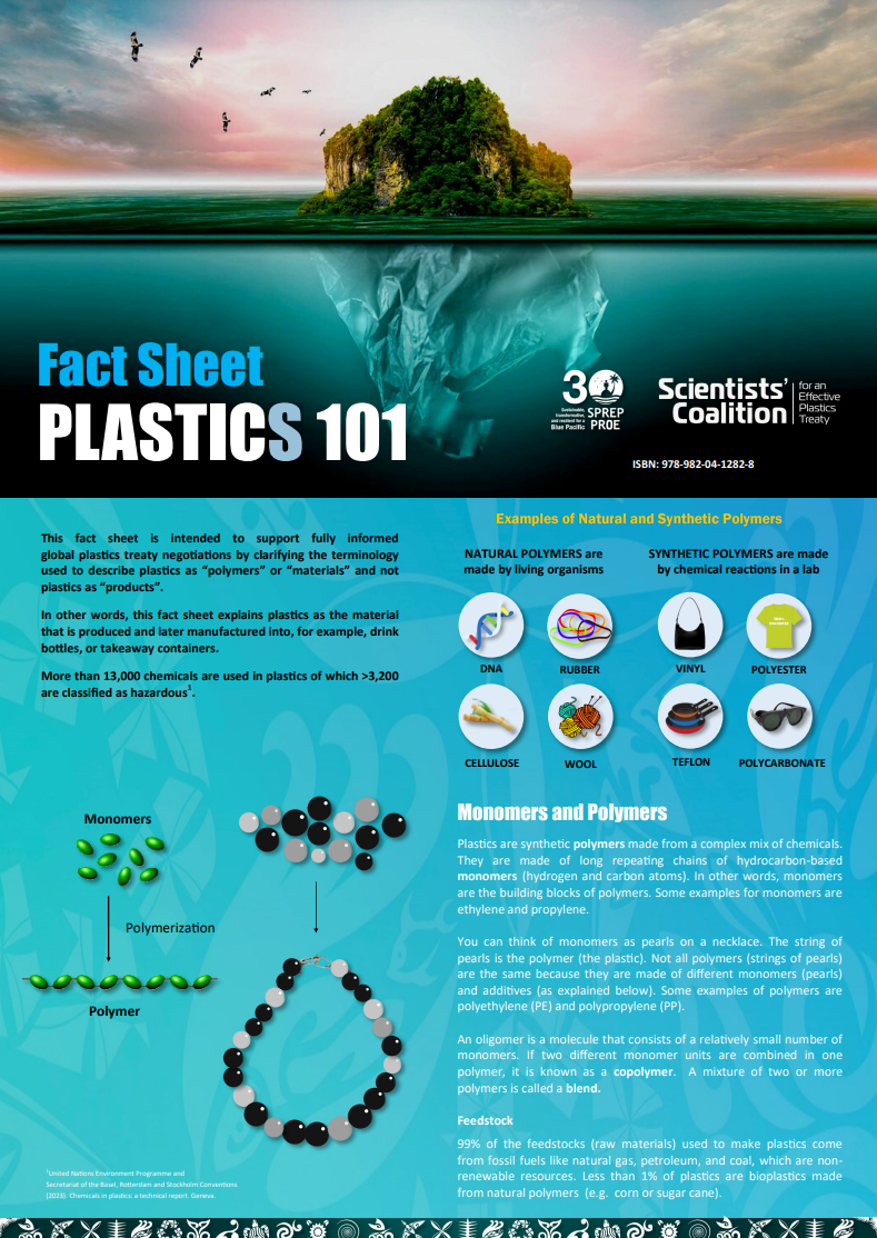 Fact Sheet: Plastics 101 - Global Plastics Policy Centre