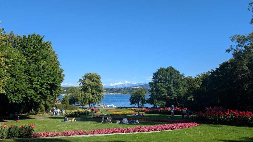 Scenic view of Lake Geneva on Sunday 10 August